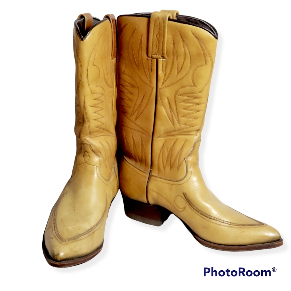 Vintage Dan Post cowboy boot